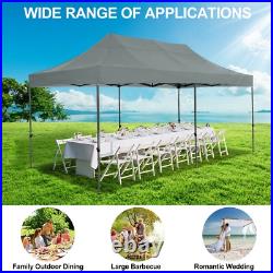 10x20 Pop up Canopy Waterproof Heavy Duty Tent Frame Thickened All Season Gazebo