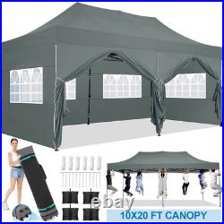 10x20 Pop up Canopy Waterproof Heavy Duty Tent Frame Thickened All Season Gazebo