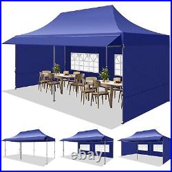 10x20 Pop up Canopy with Awning Heavy Duty Party Gazebo Commercial Outdoor Tent