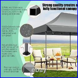 10x20 Pop up Canopy with Awning Heavy Duty Party Gazebo Commercial Outdoor Tent/