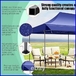 10x20 Pop up Canopy with Awning Heavy Duty Party Gazebo Commercial Outdoor Tent