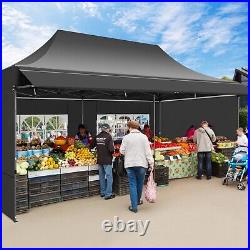 10x20 Pop up Canopy with Awning Heavy Duty Party Gazebo Commercial Outdoor Tent