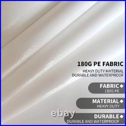 10x20 Waterproof White Carport Cover with Bungees