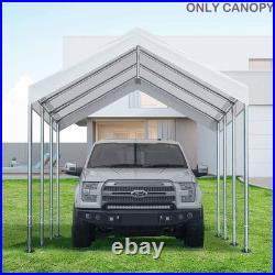 10x20 Waterproof White Carport Cover with Bungees 10x20 Waterproof White Carport Cover with Bungees