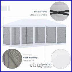 10x20 ft EZ Pop Up Canopy Party Tent Outdoor Garden Patio Instant Sun Shelter