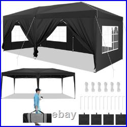 10x20 ft EZ Pop Up Gazebo Canopy Outdoor Canopies Shelter Heavy Duty UPF 50+