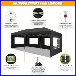 10x20 ft EZ Pop Up Gazebo Canopy Outdoor Canopies Shelter Heavy Duty UPF 50+