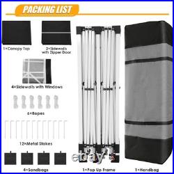 10x20 ft EZ Pop Up Gazebo Canopy Outdoor Canopies Shelter Heavy Duty UPF 50+