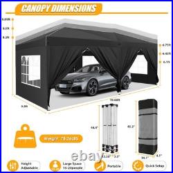 10x20 ft EZ Pop Up Gazebo Canopy Outdoor Canopies Shelter Heavy Duty UPF 50+