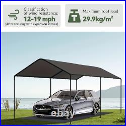 10x20 ft Heavy Duty Carport Potable Canopy Garage Party Tent with All-Season Tarp