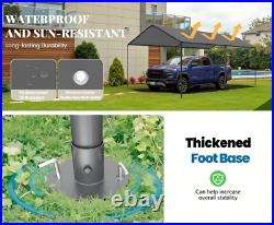 10x20 ft Heavy Duty Carport Potable Canopy Garage Party Tent with All-Season Tarp