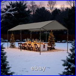 10x20 ft Heavy Duty Carport Potable Canopy Garage Party Tent with All-Season Tarp