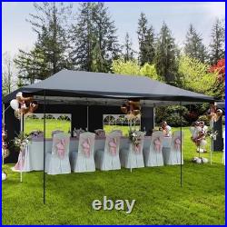 10x20 ft Heavy Duty Commercial Pop Up Canopy Tent with 6 Removable Sidewalls