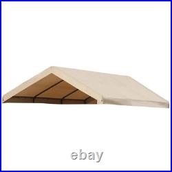 10x20 ft Replacement Canopy Roof Cover Heavy Duty Tan Roof Top Cover Carport