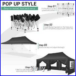 10x20EZ Pop Up Canopy Wedding Commercial Heavy Duty Party Tent Gazebo Sidewalls#