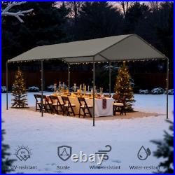 10x20FT Carport Canopy Heavy Duty Waterproof & UV Protected, All Weather Canopy