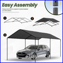 10x20FT Carport Canopy Heavy Duty Waterproof & UV Protected, All Weather Canopy