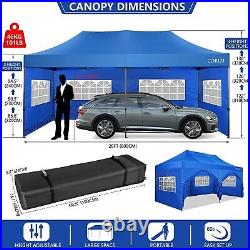 10x20FT Heavy Duty Portable Canopy Pop up Party Tent Windproof Gazebo Anti UV A+