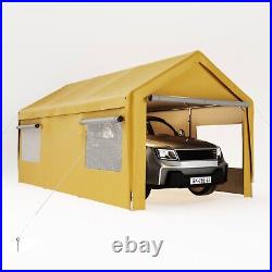 10x20FT Outdoor Heavy Carport Canopy Garage Car Shelter Mesh Ventilated Windows