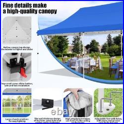 10x20FT Pop Up Canopy Wedding Commercial Heavy Duty Party Tent Gazebo Sidewalls