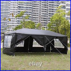 10x20Ft Heavy Duty Pop Up Canopy Waterproof Gazebo Outdoor Wedding Party Tent