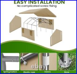 10x20ft Heavy Duty Carport Canopy Potable Garage Shelter Storage Shed Party Tent