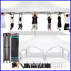 10x20ft Heavy Duty Pop Up Canopy Tent Instant Shelter Gazebo with 6 Sidewalls