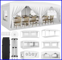 10x20ft Heavy Duty Pop up Canopy Tent with 6 Sidewalls Easy up Commercial Outdoor
