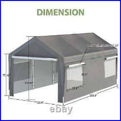 10x20ft Outdoor Heavy Duty Carport Canopy Garage Car Shelter Shed Storage Tent