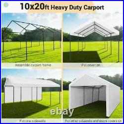 10x20ft Outdoor Heavy Duty Snow Carport Canopy Garage Car Shelter Portable Tent#