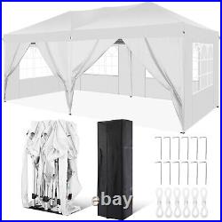 10x20ft Outdoor Wedding Pop Up Canopy Heavy Duty Instant Party Tent Gazebo