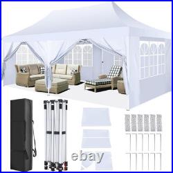 10x20ft Pop Up Canopy Heavy Duty Commercial Instant Tent Waterproof Party Gazebo