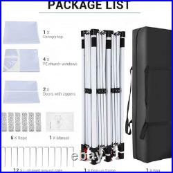 10x20ft Pop Up Canopy Heavy Duty Commercial Instant Tent Waterproof Party Gazebo