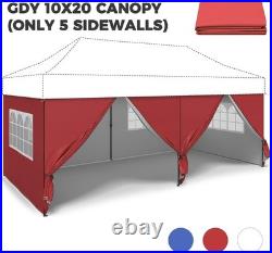 10x20ft Pop Up Canopy Tent With Sidewalls Outdoor Canopy Beach Tent Easy Set up