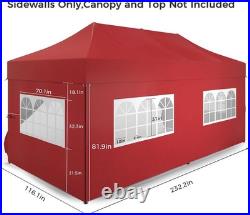 10x20ft Pop Up Canopy Tent With Sidewalls Outdoor Canopy Beach Tent Easy Set up