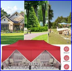 10x20ft Pop Up Canopy Tent With Sidewalls Outdoor Canopy Beach Tent Easy Set up