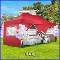 10x20ft Pop Up Canopy Tent With Sidewalls Outdoor Canopy Beach Tent Easy Set up