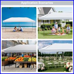 10x20ft Pop Up Canopy with Sidewalls & Wheeled Bag Canopy Tent for Backyard Party