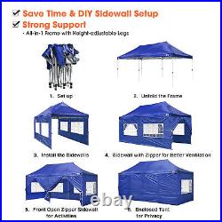 10x20ft Pop Up Gazebo Canopy Outdoor Wedding Tent Folding Camping Party 420D