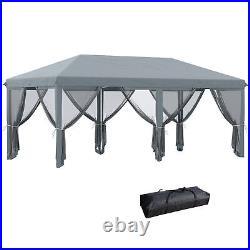 10x20ft Pop Up Patio Canopy Tent with Sidewalls Outdoor Garden Shelter for Party