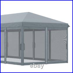 10x20ft Pop Up Patio Canopy Tent with Sidewalls Outdoor Garden Shelter for Party