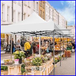 10x20ft Pop up Canopy Tent with Awning Heavy Duty Outdoor Vendors Party Gazebo