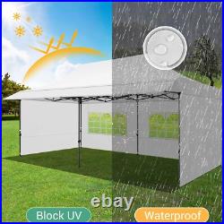 10x20ft Pop up Canopy Tent with Awning Heavy Duty Outdoor Vendors Party Gazebo