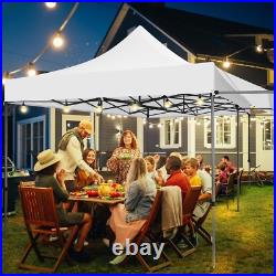 10x20ft Pop up Canopy Tent with Awning Heavy Duty Outdoor Vendors Party Gazebo