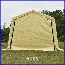 10x20x8FT Carport Canopy Shade Tent Auto Shelter Storage Shed Garage Steel Frame