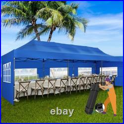 10x30'10' Heavy Duty Pop Up Canopy Commercial Tent Waterproof Gazebo Outdoor