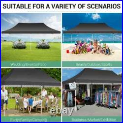 10x30'10' Heavy Duty Pop Up Canopy Commercial Tent Waterproof Gazebo Outdoor #