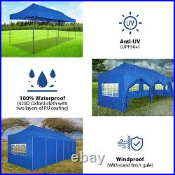 10x30'10' Heavy Duty Pop Up Canopy Commercial Tent Waterproof Gazebo Outdoor