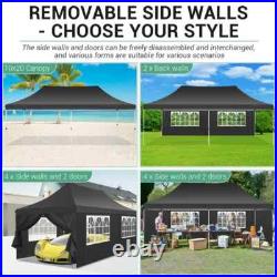 10x30'10' Heavy Duty Pop Up Canopy Commercial Tent Waterproof Gazebo Outdoor #