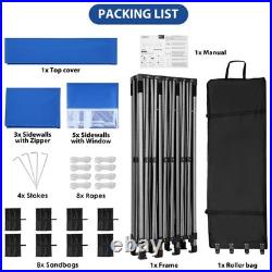 10x30'10' Heavy Duty Pop Up Canopy Commercial Tent Waterproof Gazebo Outdoor